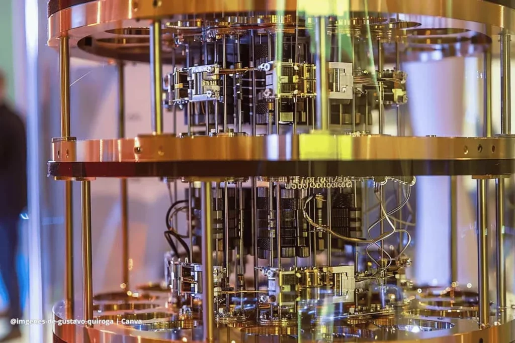 Computación cuántica: cómo revolucionará las industrias en 2025 2 Procesador cuántico dentro de un sistema criogénico