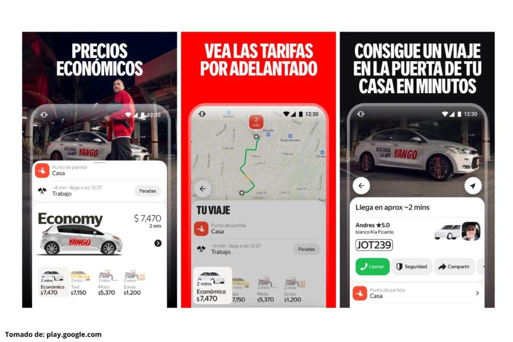 Yango es una app de transporte seguro