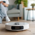 robot aspirador, robot aspirador, DJI ROMO en interiores modernos, Más Tecnología