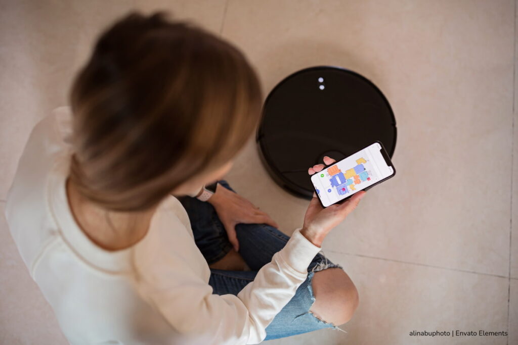 robot aspirador, robot vacuum app control, Más Tecnología